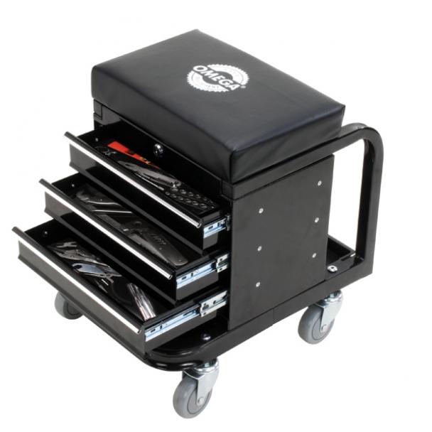 [DISCONTINUED] Omega Lift 3 Drawer Toolbox Creeper