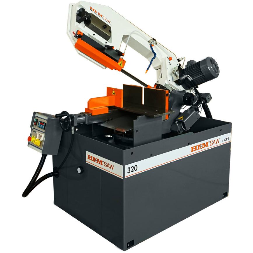 Femi Hem Saw 320BSA Double Miter Bandsaw Redline Stands