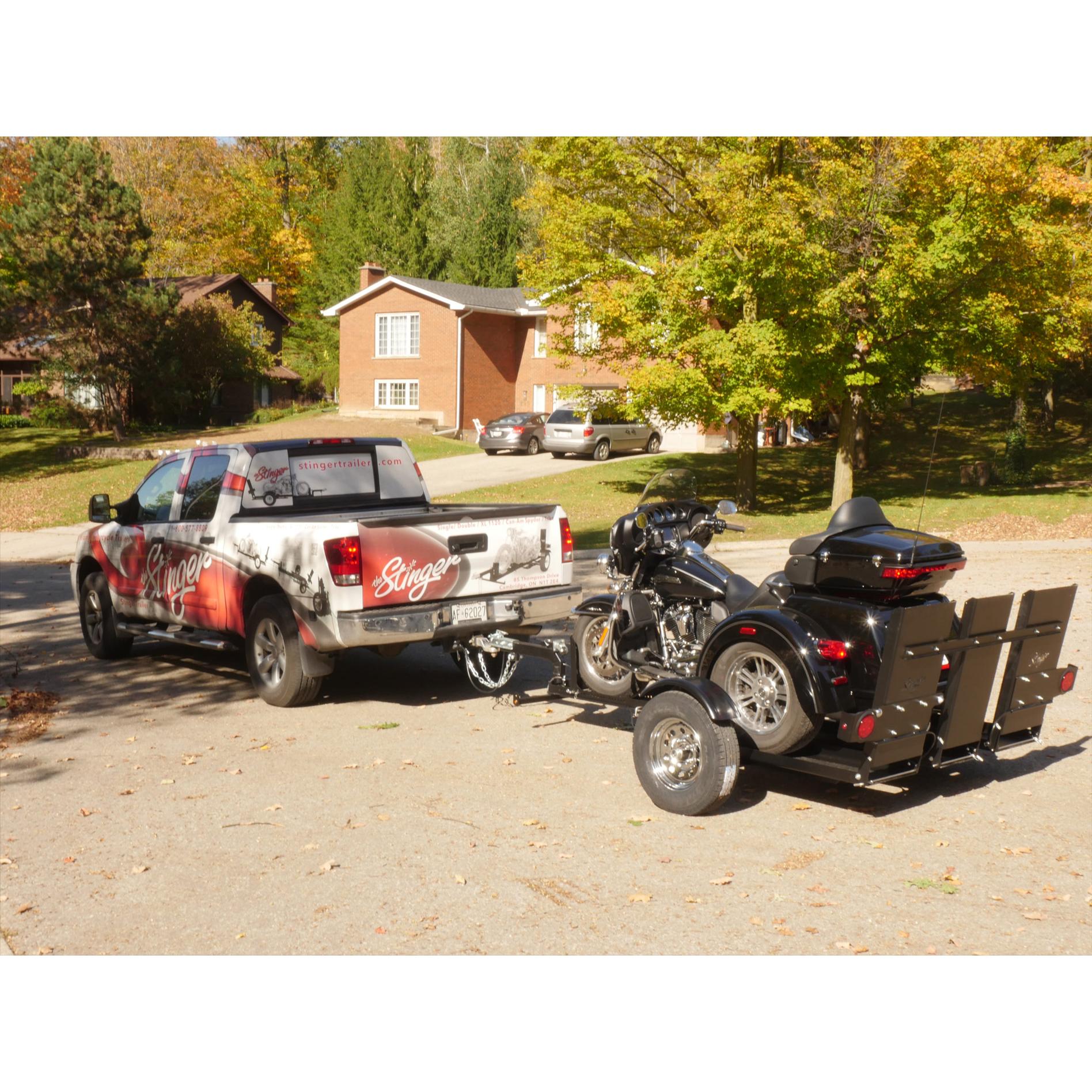 Trike hauling trailers store