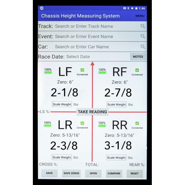 Creative Racing Electronic Chassis Height Measuring System