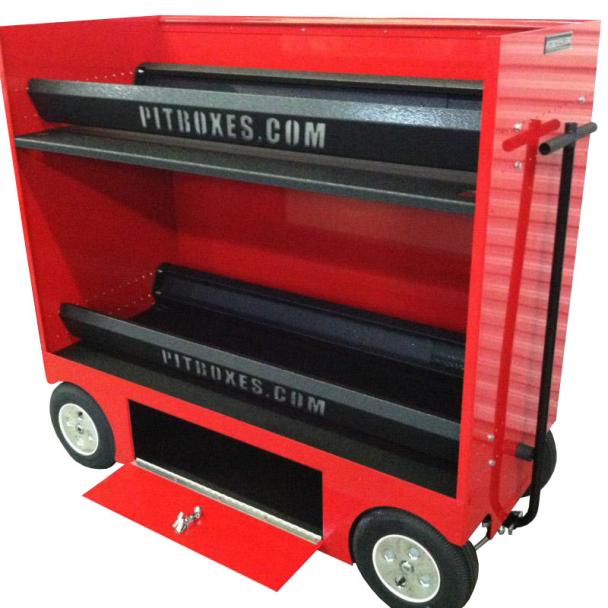 RSR 26" Double Tire Rack Rolling Pit Box Wagon Cart