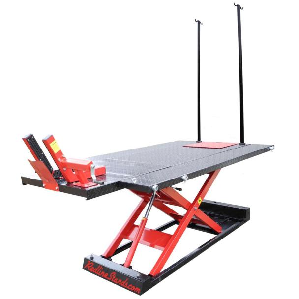 Redline 1500HD Motorcycle ATV Lift Table with Side Extensions