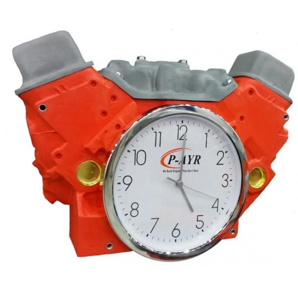 FAKE P-Ayr Chevy 350 Quarter Engine Clock (Novelty Item)