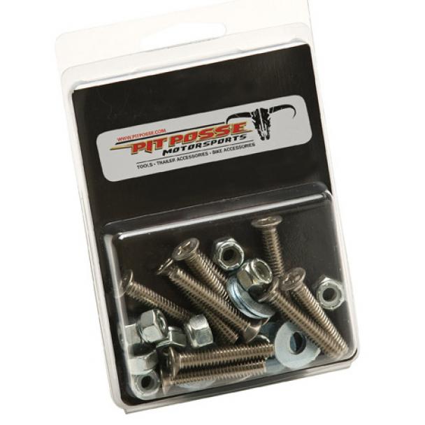 Pit Posse S-Track Mounting Hardware Kit