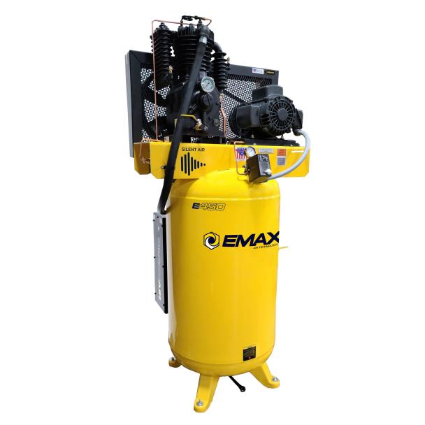EMAX Silent Industrial 5HP 80 Gallon Vertical Air Compressor
