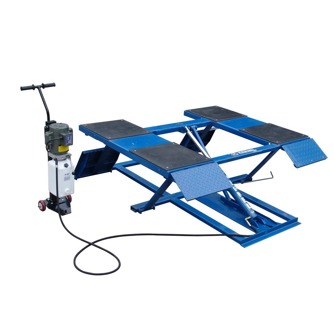 Kernel 6000 lb Low Rise Scissor Lift Redline Stands