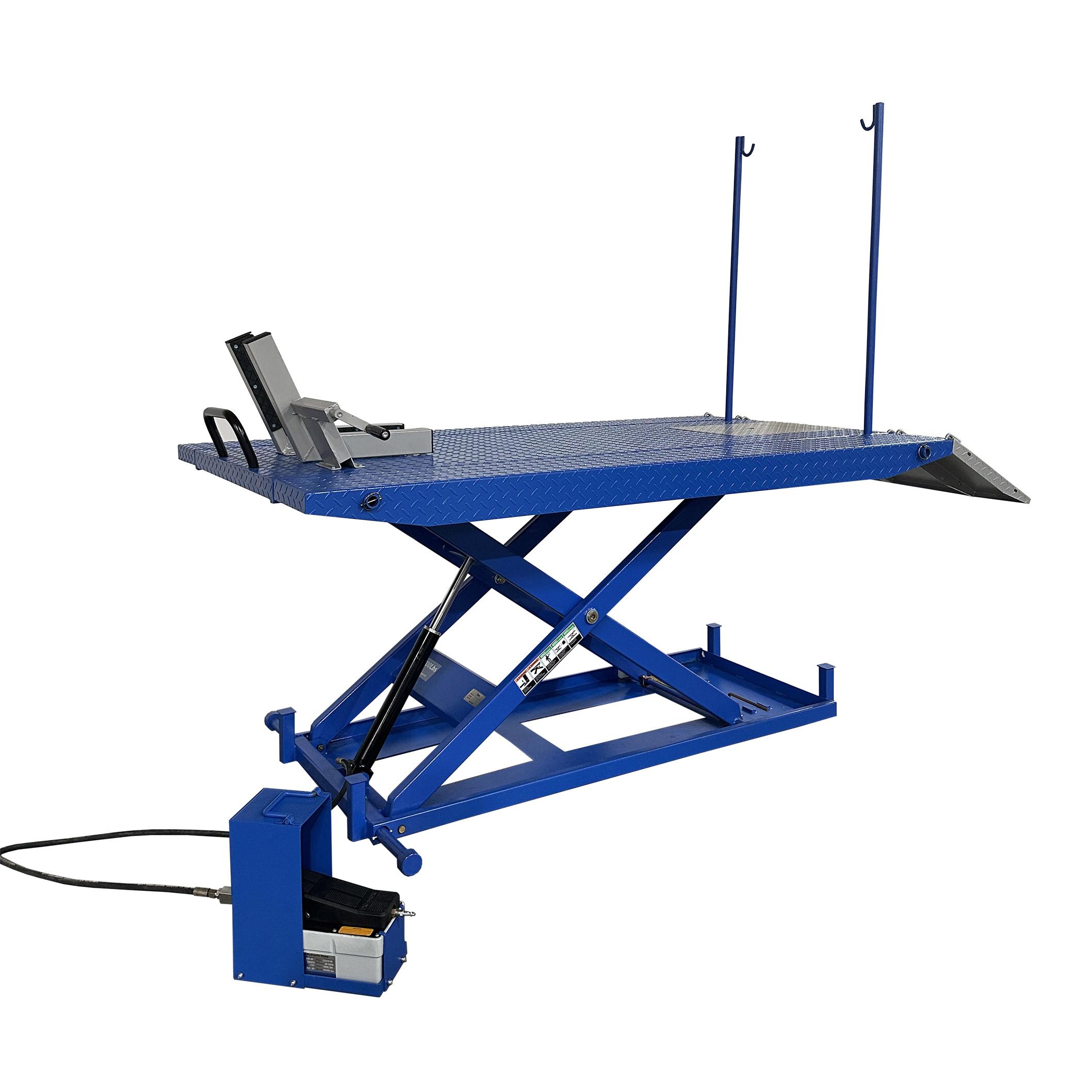 Kernel 1500 lb Motorcycle ATV Lift Table Redline Stands