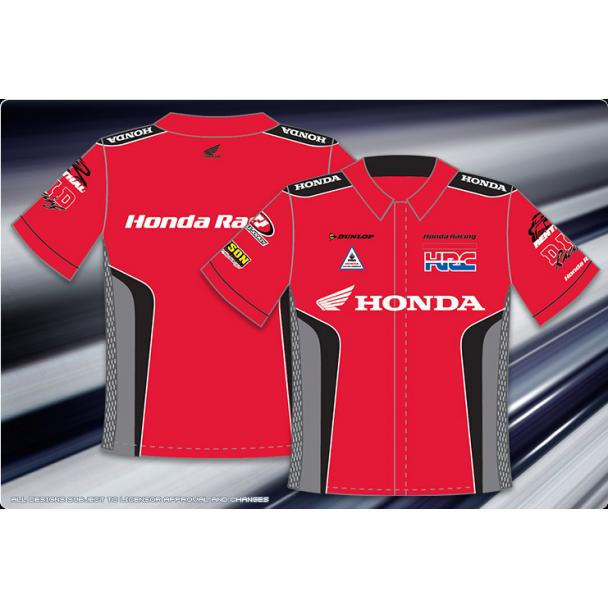 [DISCONTINUED] Factory Honda Pit Shirt - Red