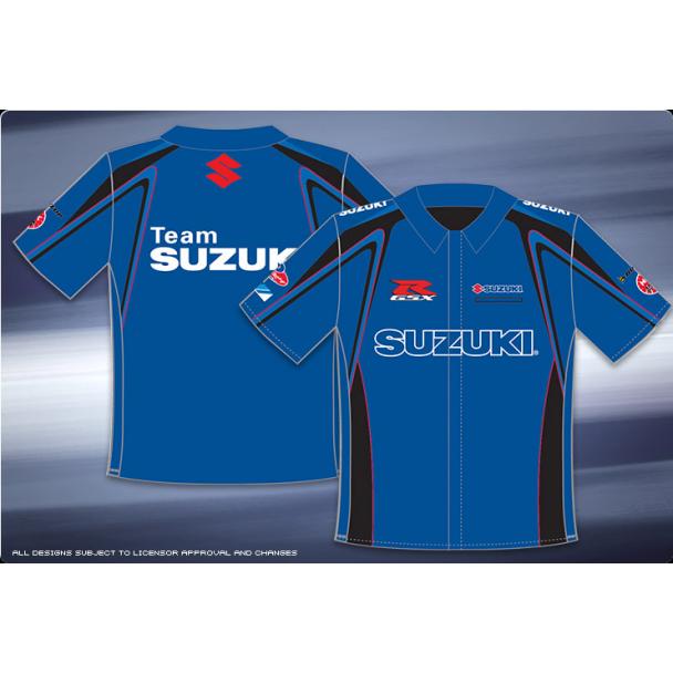 [DISCONTINUED] Factory Suzuki Pit Shirt - Blue