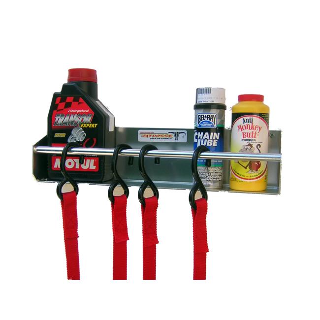 Pit Posse Tie Down and Aerosol Holder Redline Stands