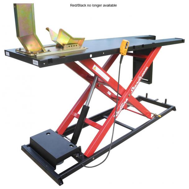 K&L 1000lb Electric Motorcycle Lift Table Redline Stands