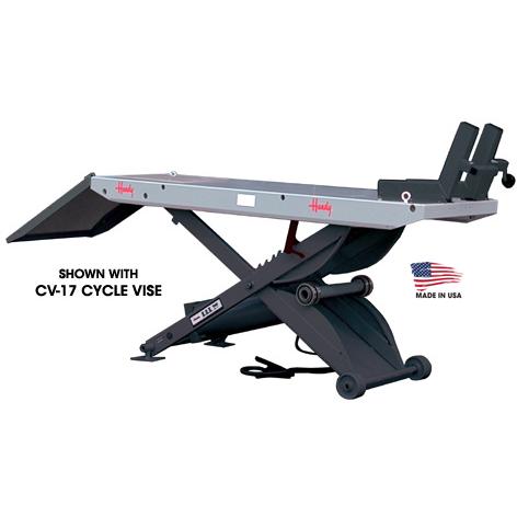 Handy B.O.B. 1500 Air Motorcycle Lift Table Redline Stands