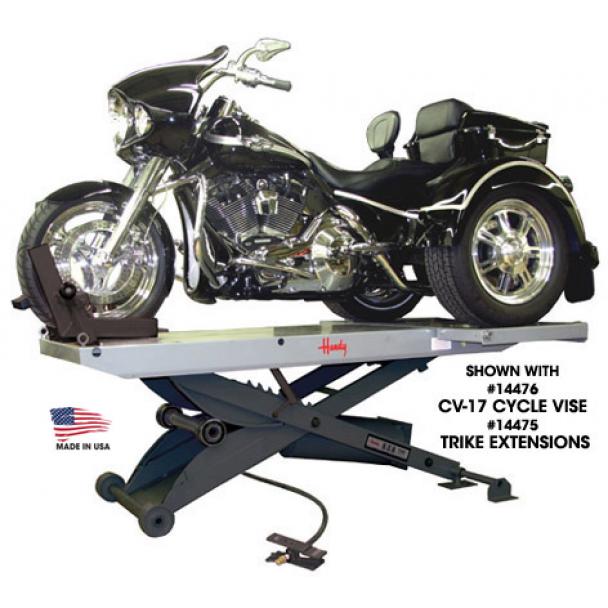 Handy B.O.B. 1500 Air Motorcycle Lift Table Redline Stands