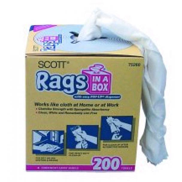 [DISCONTINUED] Scott Rags-In-A-Box 200 Count
