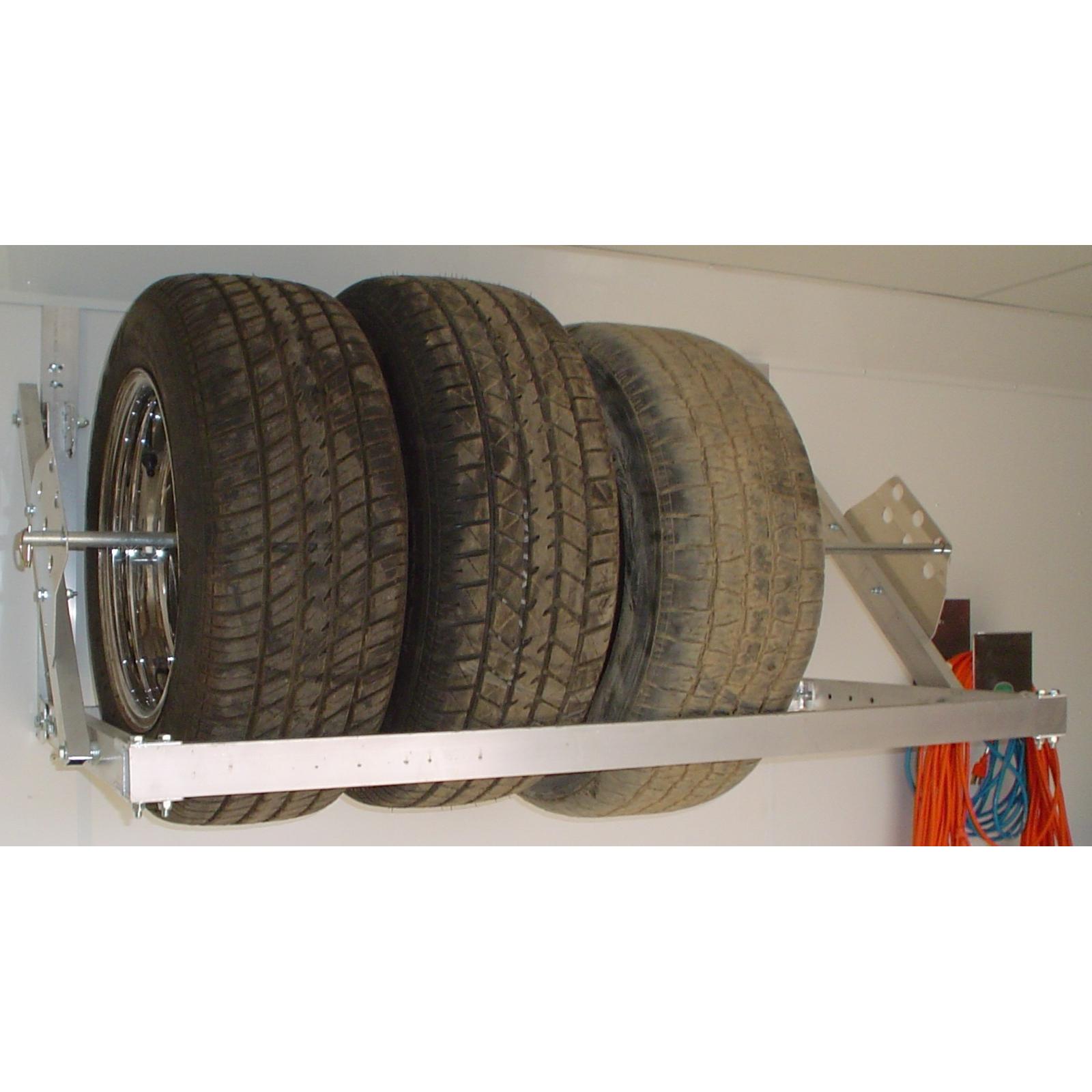 Pit Products 4/5/8 Ft Universal Trailer Tire Rack Redline Stands