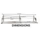 Pit Products 4/5/8 Ft Universal Trailer Tire Rack
