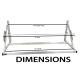 Pit Products 4/5/8 Ft Universal Trailer Tire Rack