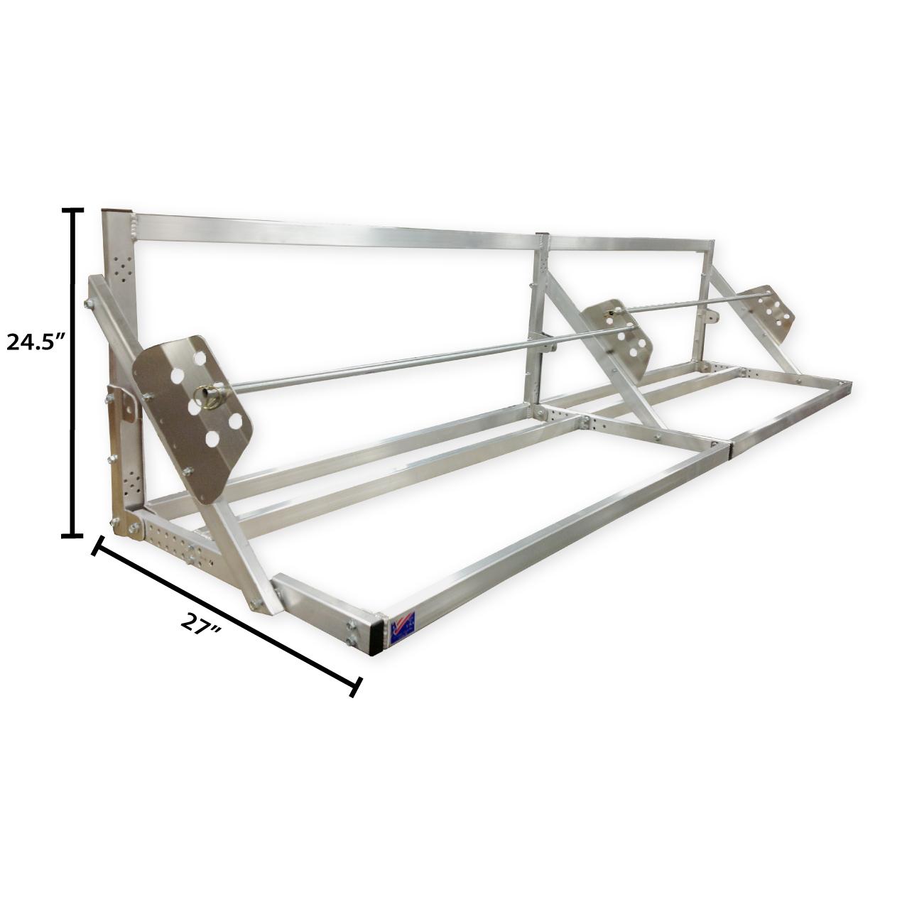 Pit Products 9/12/14 Ft Deluxe Universal Trailer Tire Rack Redline Stands
