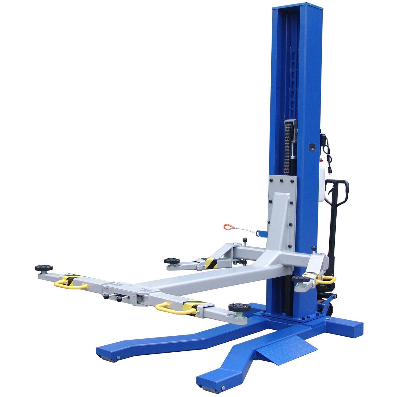 wakker worden schermutseling Samuel iDeal Mobile Low Profile Single Column 6,000lb Lift | Pallet Jack Car Lift  Style Redline Stands