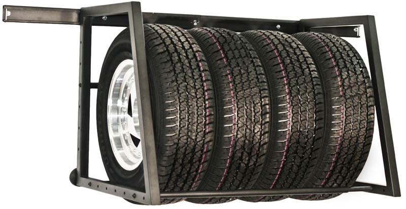 Towrax Adjustable Garage Wall Trailer Tire Rack Redline Stands - Wall Tire Rack Storage