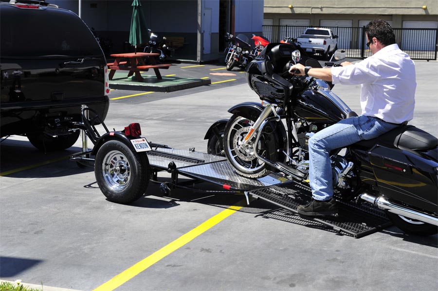 New Kendon SRL Ride on Ride on Drop Tail Stand Up Single Motorcycle Trailer