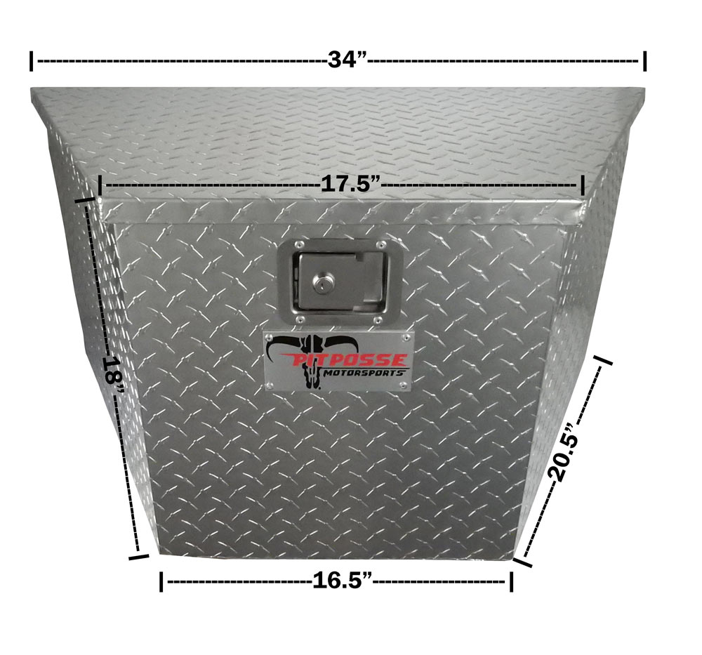 Pit Posse Aluminum Trailer Tongue Box FREE SHIPPING