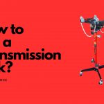 a banner of a transmission jack with text saying how to use a transmission jack
