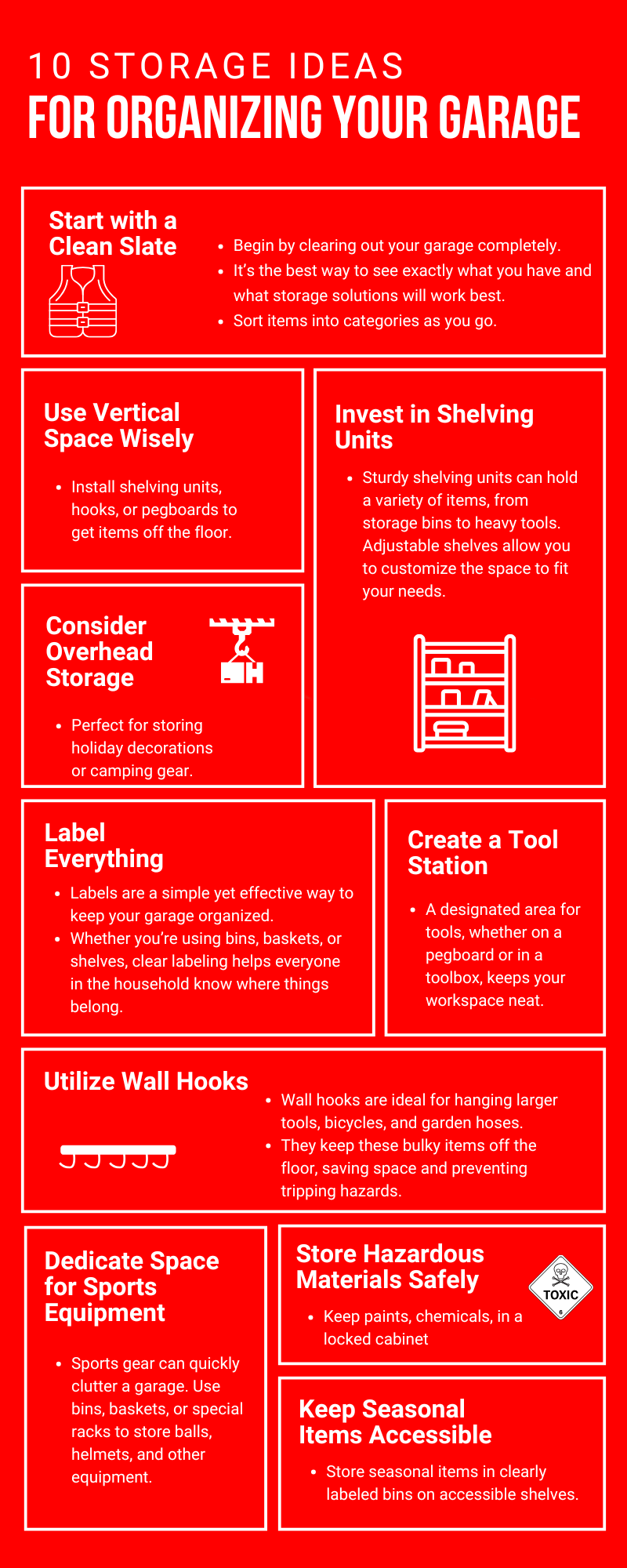 how to organize garage