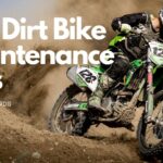 an image of a dirt biker with a text :Dirt Bike Maintenance Tips: