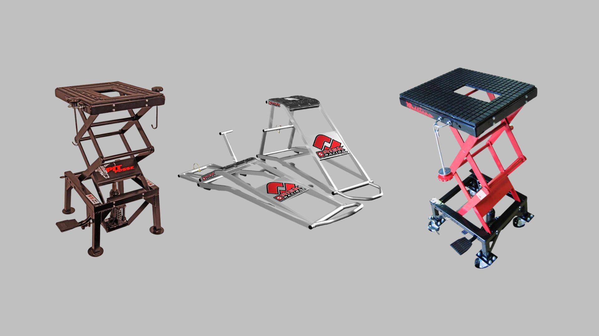 Dirt bike stands, jacks and lifts