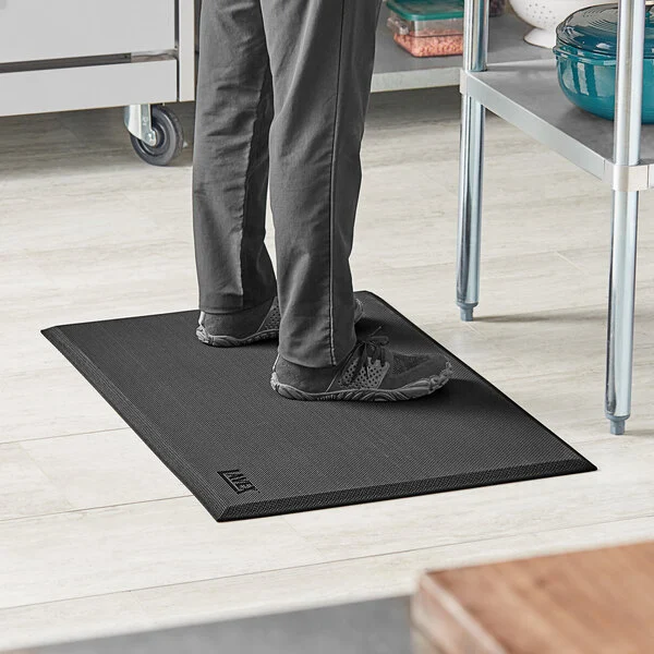 Stand on a Thick Rubber Mat