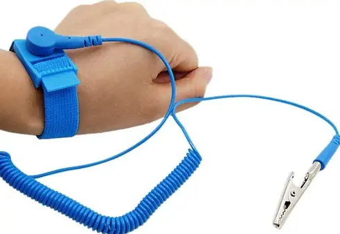 Use a Grounding Wrist or Elbow Band